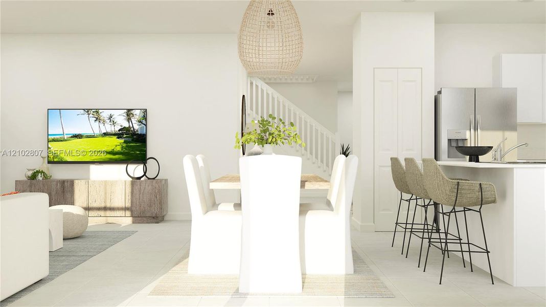 Furnished interior view inside a new home in Altamira, Homestead (Image 11). Furnished interior view inside a new home in Altamira, Homestead (Image 11).