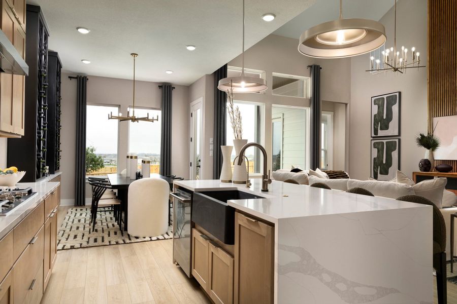 Representative furnished interior of a home built from the McKinney by Tri Pointe Homes in Lariat, Liberty Hill (Image 17).