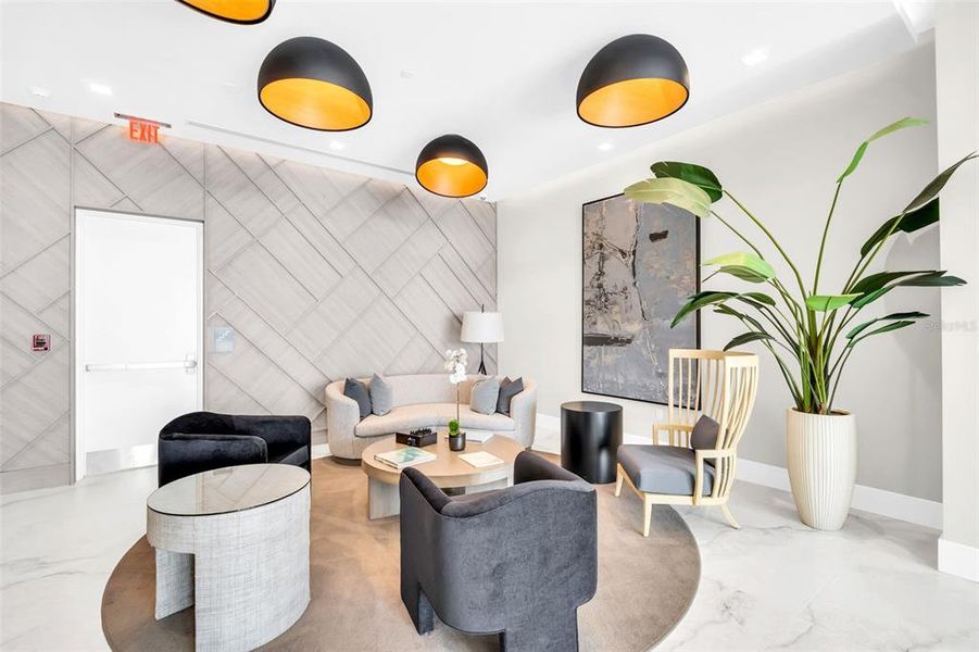 Furnished interior view inside a new home in , St. Petersburg (Image 46).