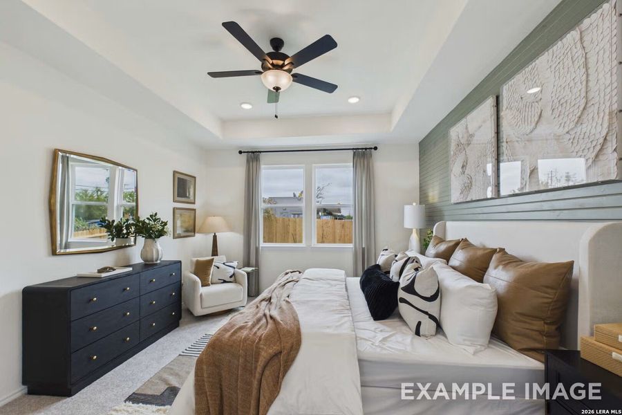 Furnished interior view inside a new home in Morgan Meadows, San Antonio (Image 22).