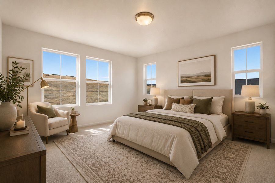 Furnished interior view inside a new home in The Town Collection at Independence, Elizabeth (Image 9).