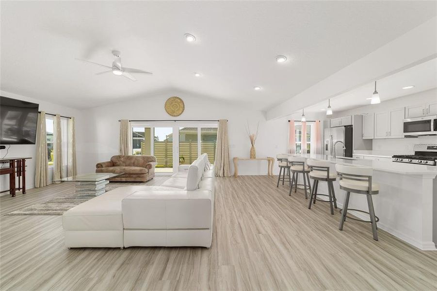 Furnished interior view inside a new home in , The Villages (Image 27).