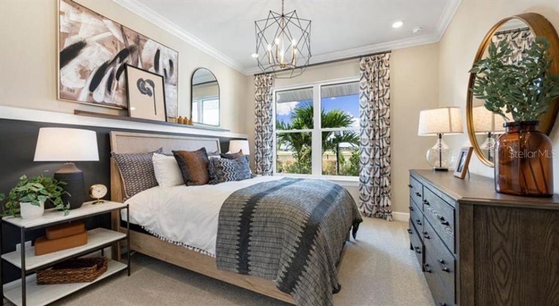 Furnished interior view inside a new home in Esplanade at Westview, Kissimmee (Image 11).