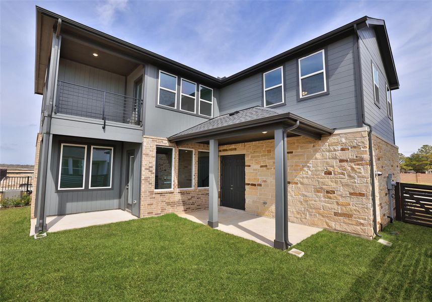 Exterior details and patio area of a home in Bridgeland Central, Cypress (Image 26). Exterior details and patio area of a home in Bridgeland Central, Cypress (Image 26).