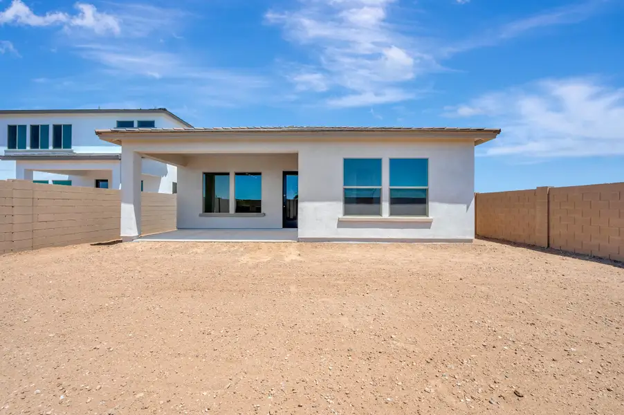 Exterior details and patio area of a home in Artesa at Soleo, San Tan Valley (Image 3).