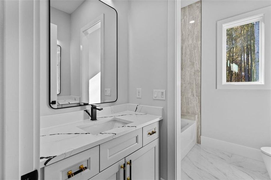 Furnished interior view inside a new home in , Monroe (Image 15).