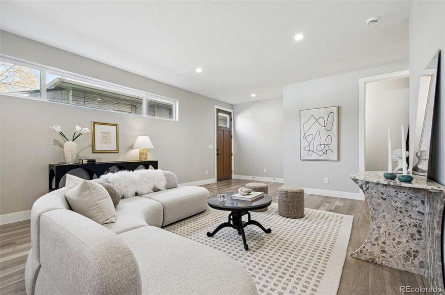 Furnished interior view inside a new home in , Denver (Image 28). Furnished interior view inside a new home in , Denver (Image 28).