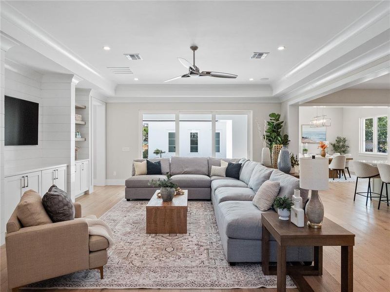 Furnished interior view inside a new home in , Oakland (Image 6).