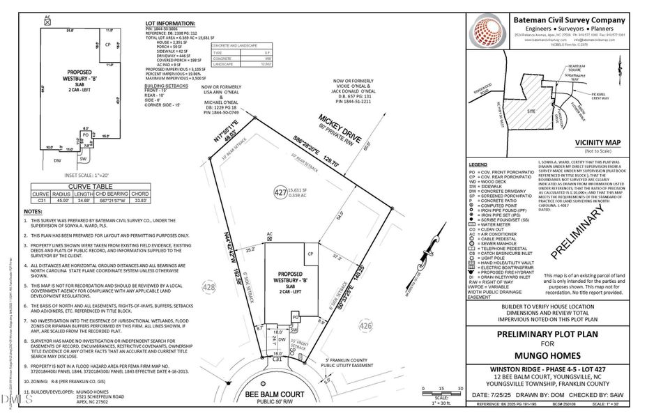 Plot Plan (version 1) Plot Plan (version 1)