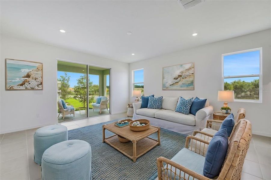 Furnished interior view inside a new home in Tuscan Hills, Dade City (Image 8).