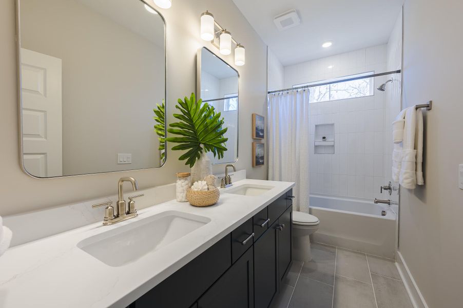 Furnished interior view inside a new home in Ferryboat Landing, Charleston (Image 14).