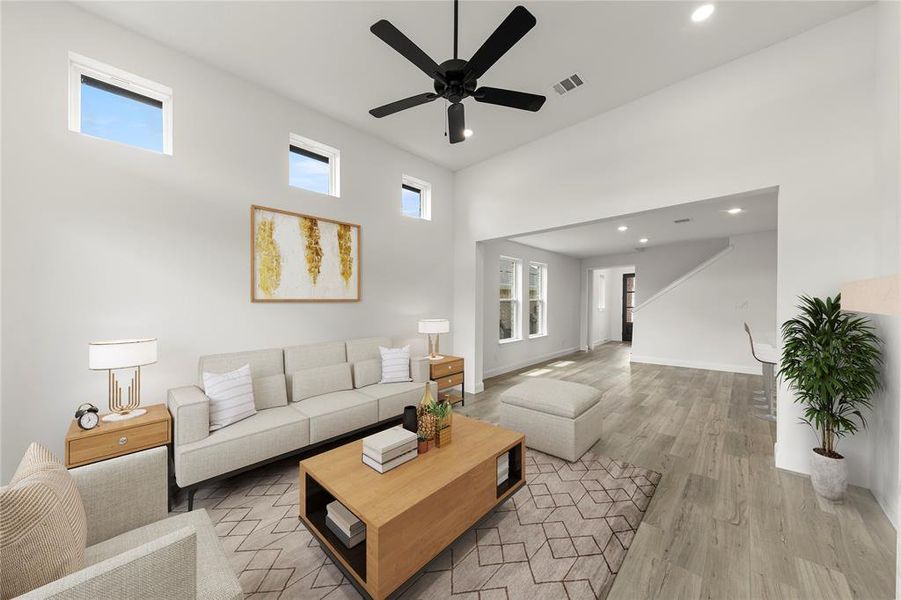 Furnished interior view inside a new home in Creekside, Royse City (Image 10). Furnished interior view inside a new home in Creekside, Royse City (Image 10).