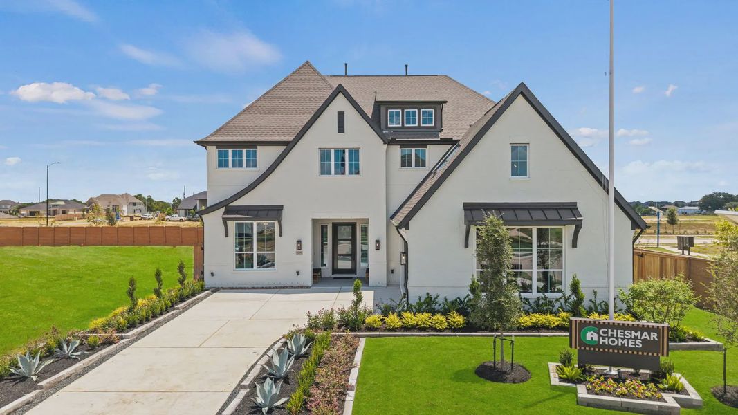 Representative exterior photo of a completed home built from the Lakewood by Chesmar Homes in Sofi Lakes, Katy, TX (Image 23). Representative exterior photo of a completed home built from the Lakewood by Chesmar Homes in Sofi Lakes, Katy, TX (Image 23).