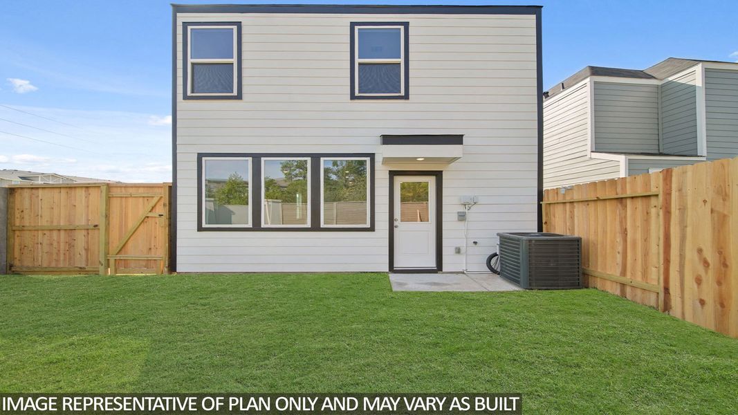 Representative exterior details of a home built from the V22J by D.R. Horton in Bridges on Lake Houston Villas, Humble (Image 3). Representative exterior details of a home built from the V22J by D.R. Horton in Bridges on Lake Houston Villas, Humble (Image 3).