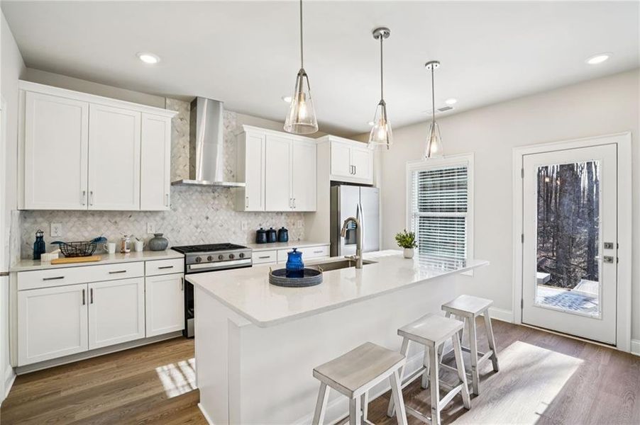 Furnished interior view inside a new home in Hemingway - Reserve Series, Cumming (Image 9). Furnished interior view inside a new home in Hemingway - Reserve Series, Cumming (Image 9).