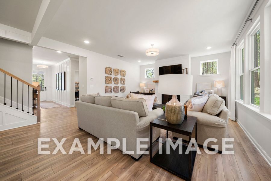 Representative furnished interior of a home built from the The Hickory B by Davidson Homes LLC in Cedar Farms, Winder (Image 13).