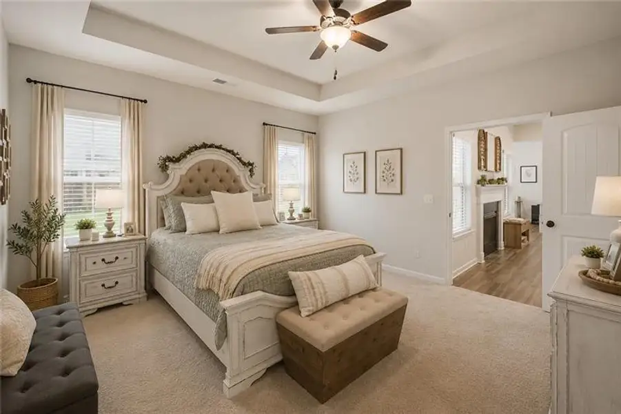 Furnished interior view inside a new home in , Cartersville (Image 15).