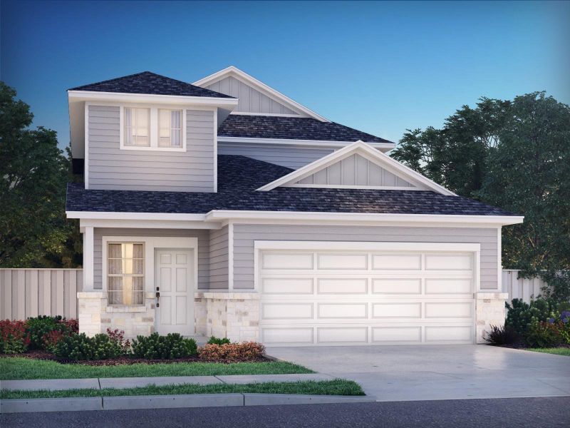 Front exterior of a home in the Sundance Cove - Traditional Series community, located in Crosby, TX (Image 13).