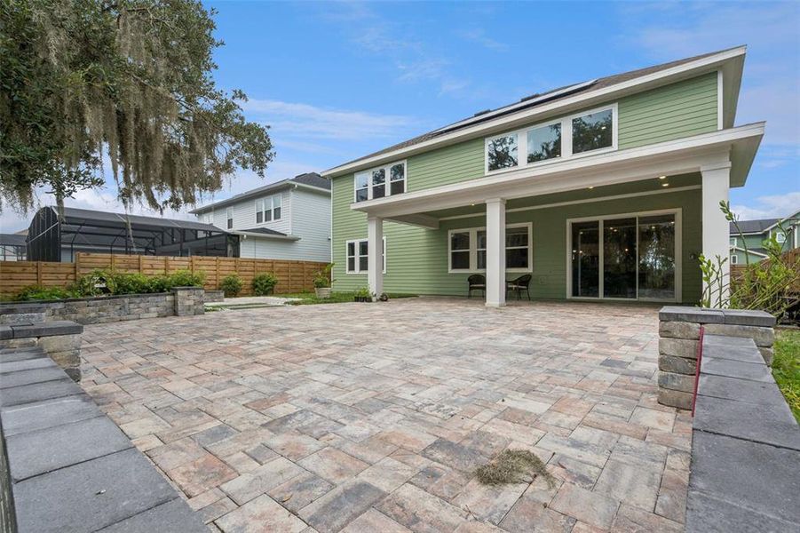 Exterior details and patio area of a home in Weslyn Park at Sunbridge, St. Cloud (Image 29).
