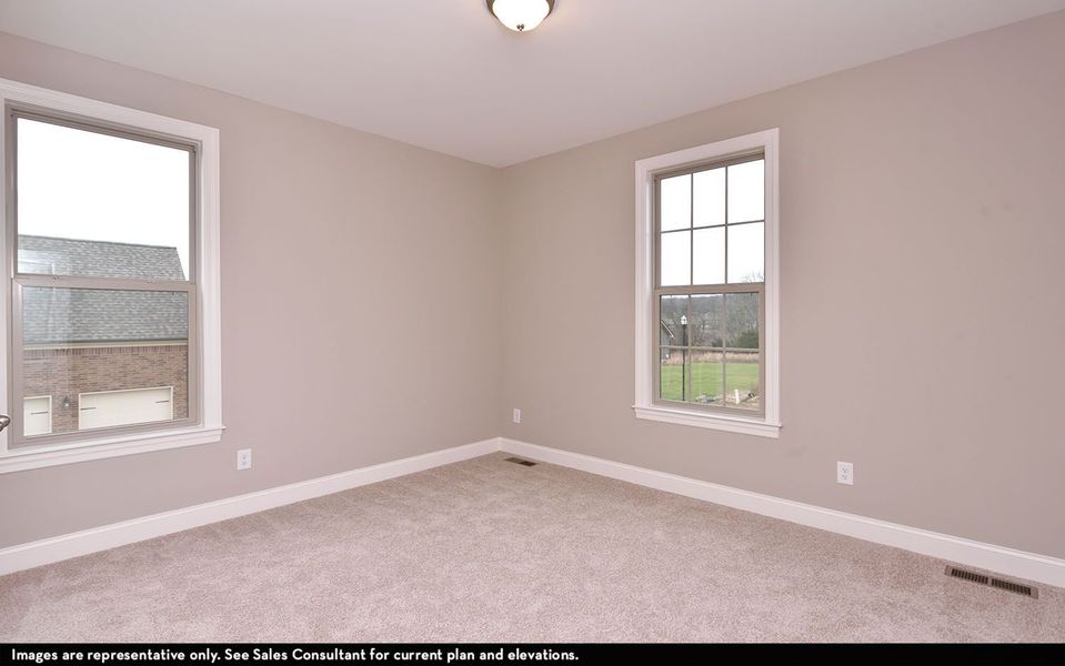 Representative unfurnished interior of a home built from the Danbury IV by CastleRock Communities in Belvoir, Fairview (Image 25).