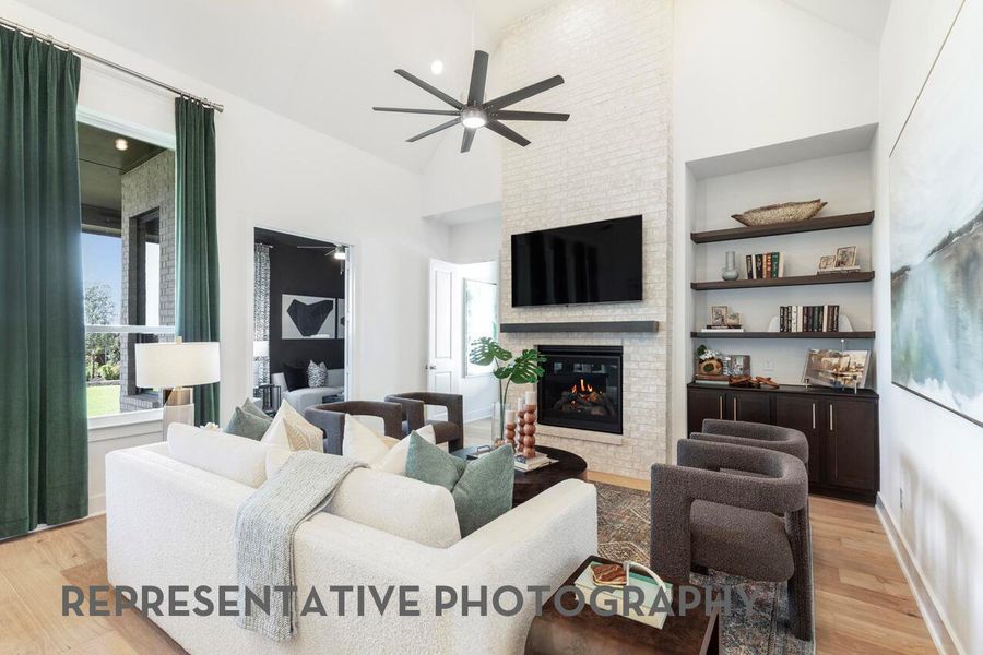 Furnished interior view inside a new home in 6 Creeks at Waterridge, Kyle (Image 14).