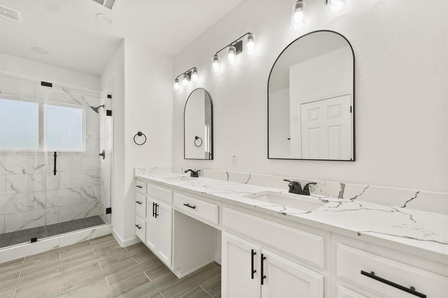 Furnished interior view inside a new home in , Houston (Image 10).