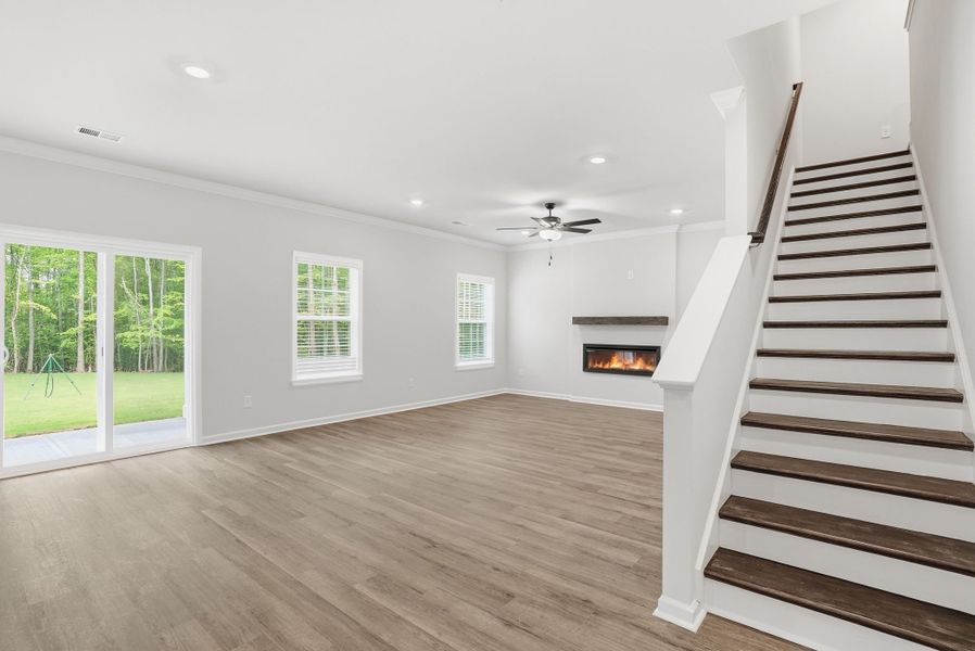Representative unfurnished interior of a home built from the Loblolly Select N by McGuinn Homes in Broadway Lake, Anderson (Image 19). Representative unfurnished interior of a home built from the Loblolly Select N by McGuinn Homes in Broadway Lake, Anderson (Image 19).