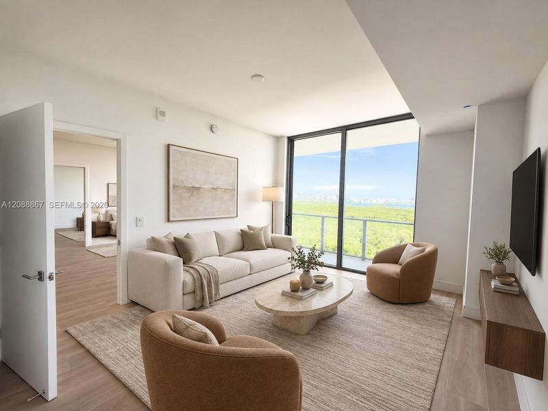 Furnished interior view inside a new home in , North Miami (Image 8).