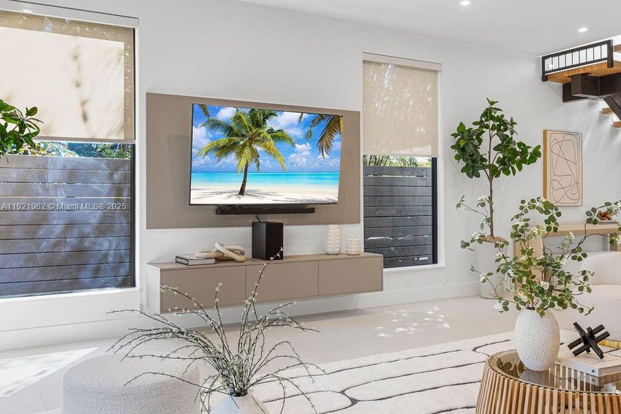 Furnished interior view inside a new home in , Fort Lauderdale (Image 75).