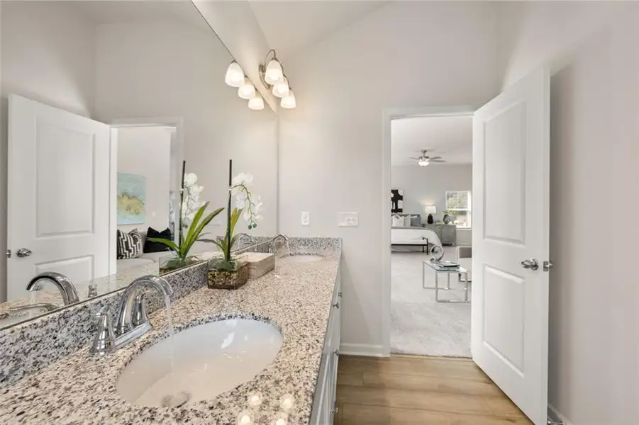 Furnished interior view inside a new home in Hillbrooke Preserve, Conyers (Image 56).