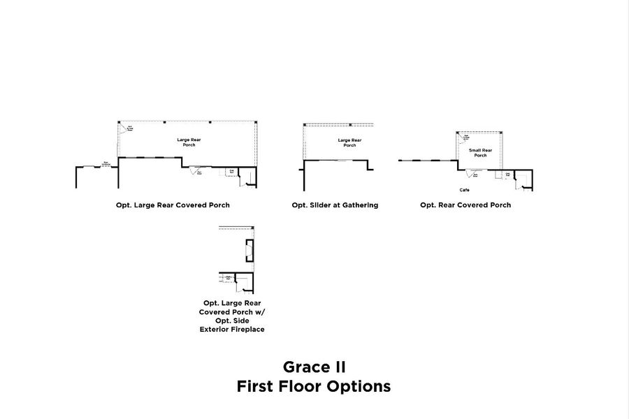 2D floor plan layout for the Grace II by DRB Homes in Richvale Estates, Fairview, TN (Image 5).