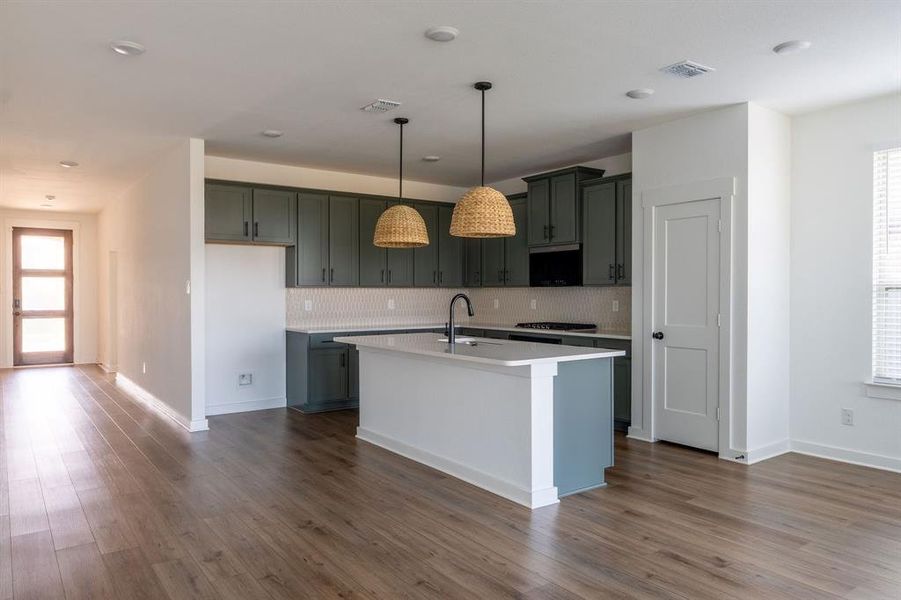 Furnished interior view inside a new home in Prairie Ridge at Goodland, Midlothian (Image 14).