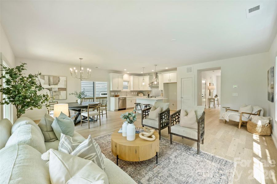 Furnished interior view inside a new home in , Charlotte (Image 13).