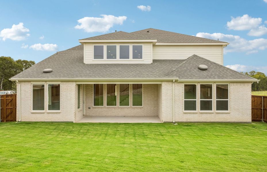 Exterior details and patio area of a home in Wilson Creek Meadows, Celina (Image 2). Exterior details and patio area of a home in Wilson Creek Meadows, Celina (Image 2).