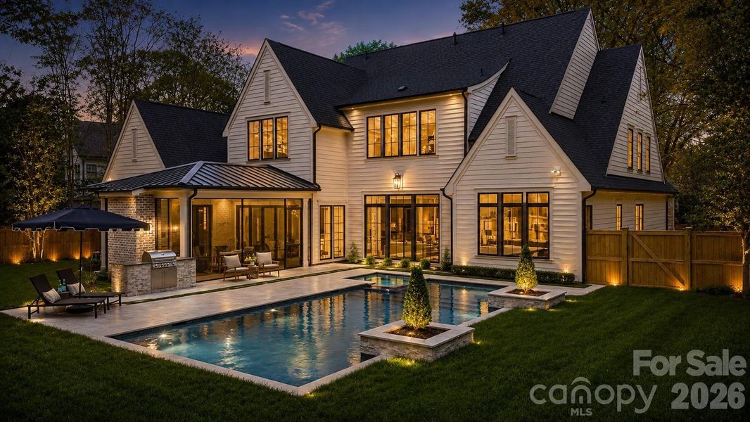Exterior details and patio area of a home in , Charlotte (Image 30).