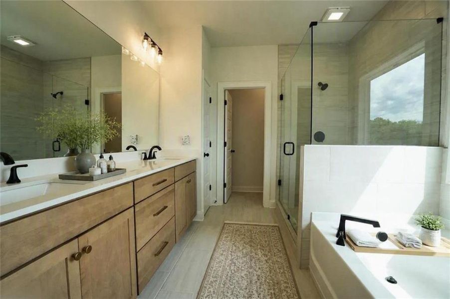 Furnished interior view inside a new home in , Marietta (Image 9). Furnished interior view inside a new home in , Marietta (Image 9).