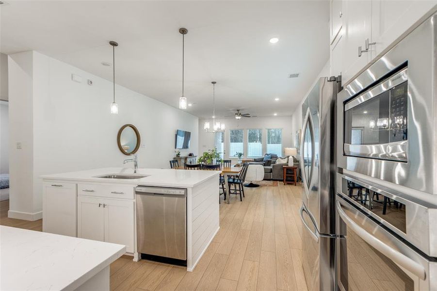 Furnished interior view inside a new home in Painted Tree - South, McKinney (Image 7).