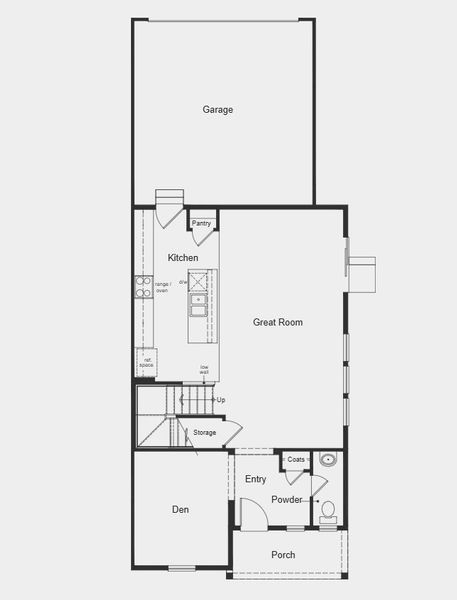 2D floor plan layout for the Plan 1886 Modeled by KB Home in Windler Villas, Aurora, CO (Image 10). 2D floor plan layout for the Plan 1886 Modeled by KB Home in Windler Villas, Aurora, CO (Image 10).