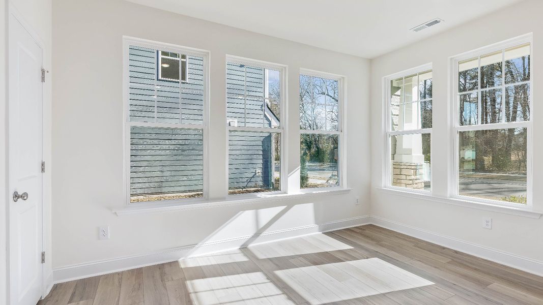 Furnished interior view inside a new home in Battle Bridge, Raleigh (Image 9).