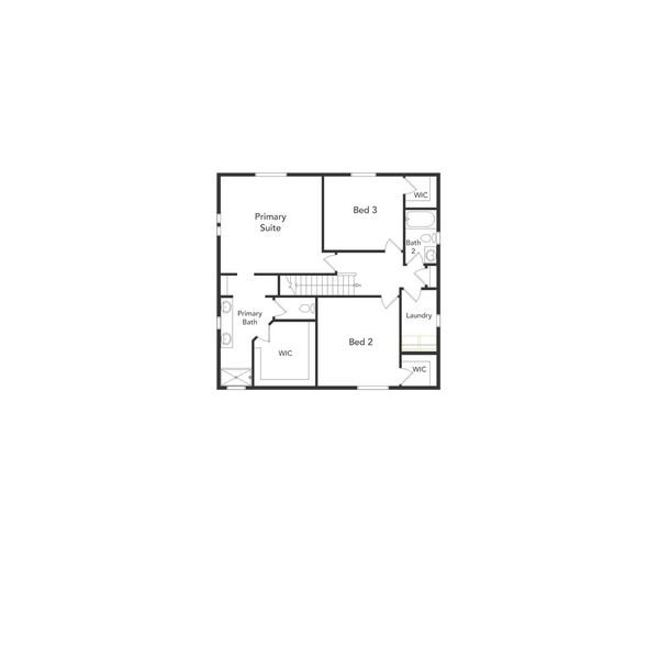 2D floor plan layout of this home in Green Valley Ranch, Aurora, CO (Image 3).
