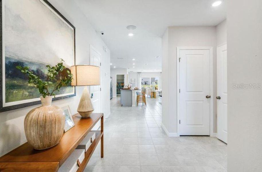 Furnished interior view inside a new home in Waterstone, Groveland (Image 4). Furnished interior view inside a new home in Waterstone, Groveland (Image 4).