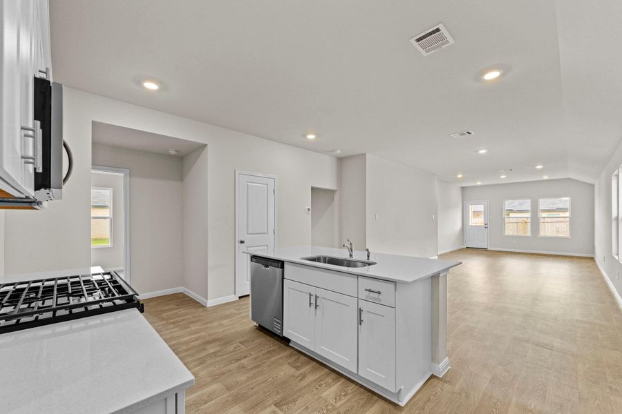 Furnished interior view inside a new home in Whisper South, San Marcos (Image 6).