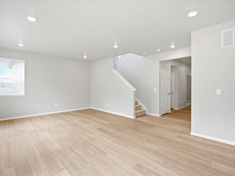 Spacious, unfurnished interior of a new home in Poudre Heights: The Lakes Collection, Windsor (Image 12). Spacious, unfurnished interior of a new home in Poudre Heights: The Lakes Collection, Windsor (Image 12).