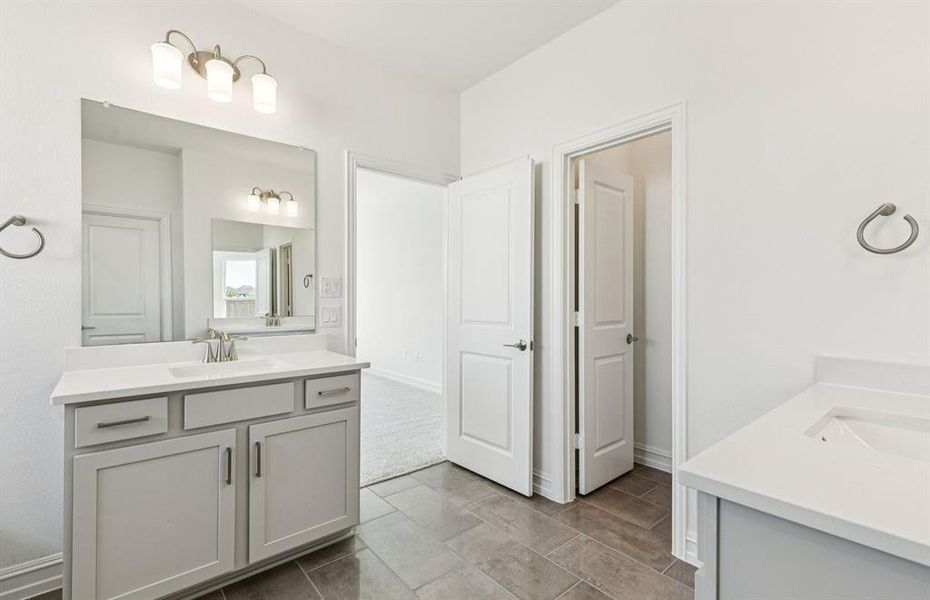 Vanity in owner's bath Vanity in owner's bath