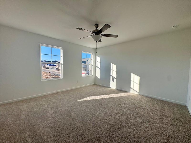 Spacious, unfurnished interior of a new home in Eastlyn Crossing, Flowery Branch (Image 15). Spacious, unfurnished interior of a new home in Eastlyn Crossing, Flowery Branch (Image 15).