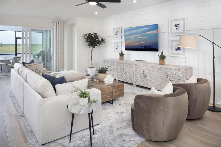 Furnished interior view inside a new home in Wellen Park, Venice (Image 8).