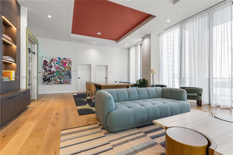 Furnished interior view inside a new home in , Miami (Image 8).