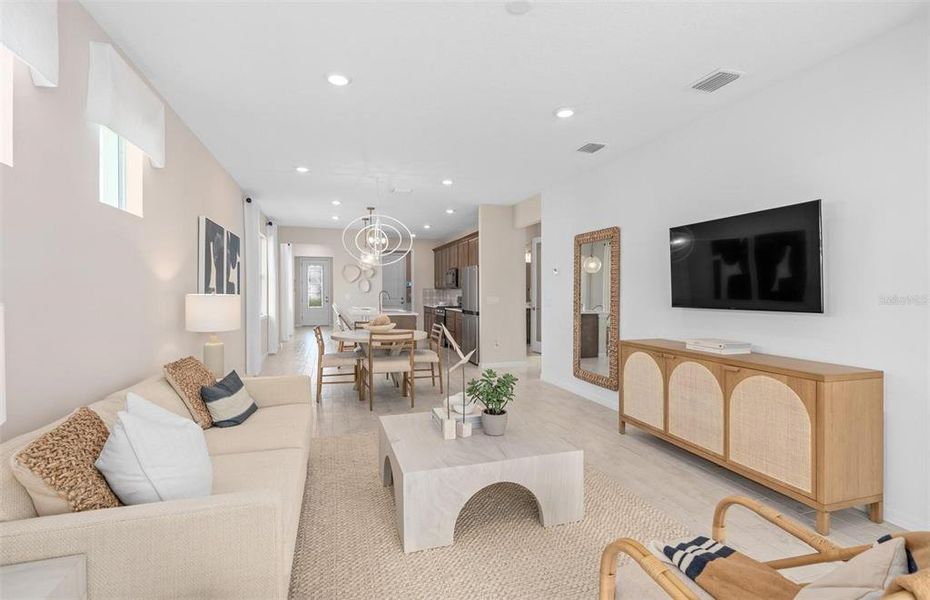 Furnished interior view inside a new home in Del Webb Sunbridge, St. Cloud (Image 10).