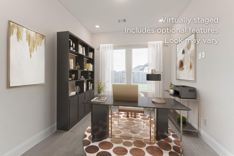 Furnished interior view inside a new home in Meridiana 70', Manvel (Image 6). Furnished interior view inside a new home in Meridiana 70', Manvel (Image 6).