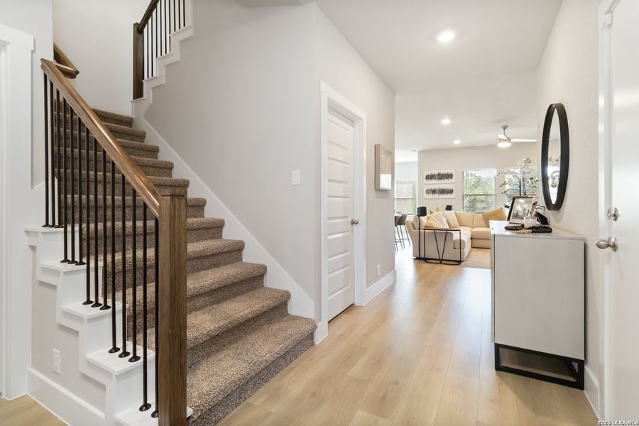 Furnished interior view inside a new home in Brookstone Creek, San Antonio (Image 30). Furnished interior view inside a new home in Brookstone Creek, San Antonio (Image 30).